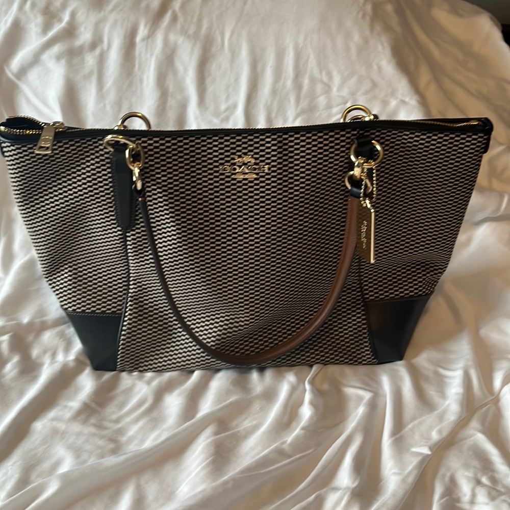 Coach checkered bag